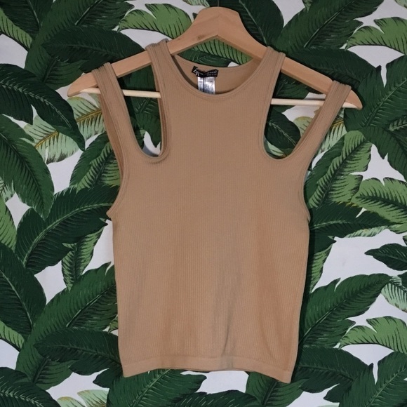 ZARA Crop Top, Nude Color, Size Xsmall Nwt. - Picture 9 of 13